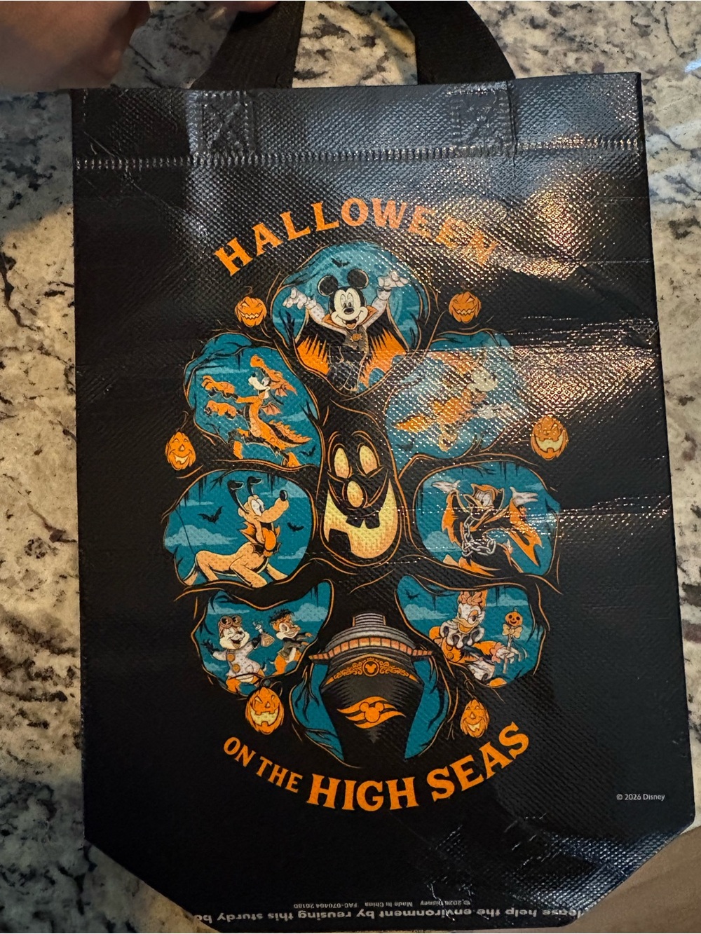 DCL Halloween on the high seas trick or treat bag